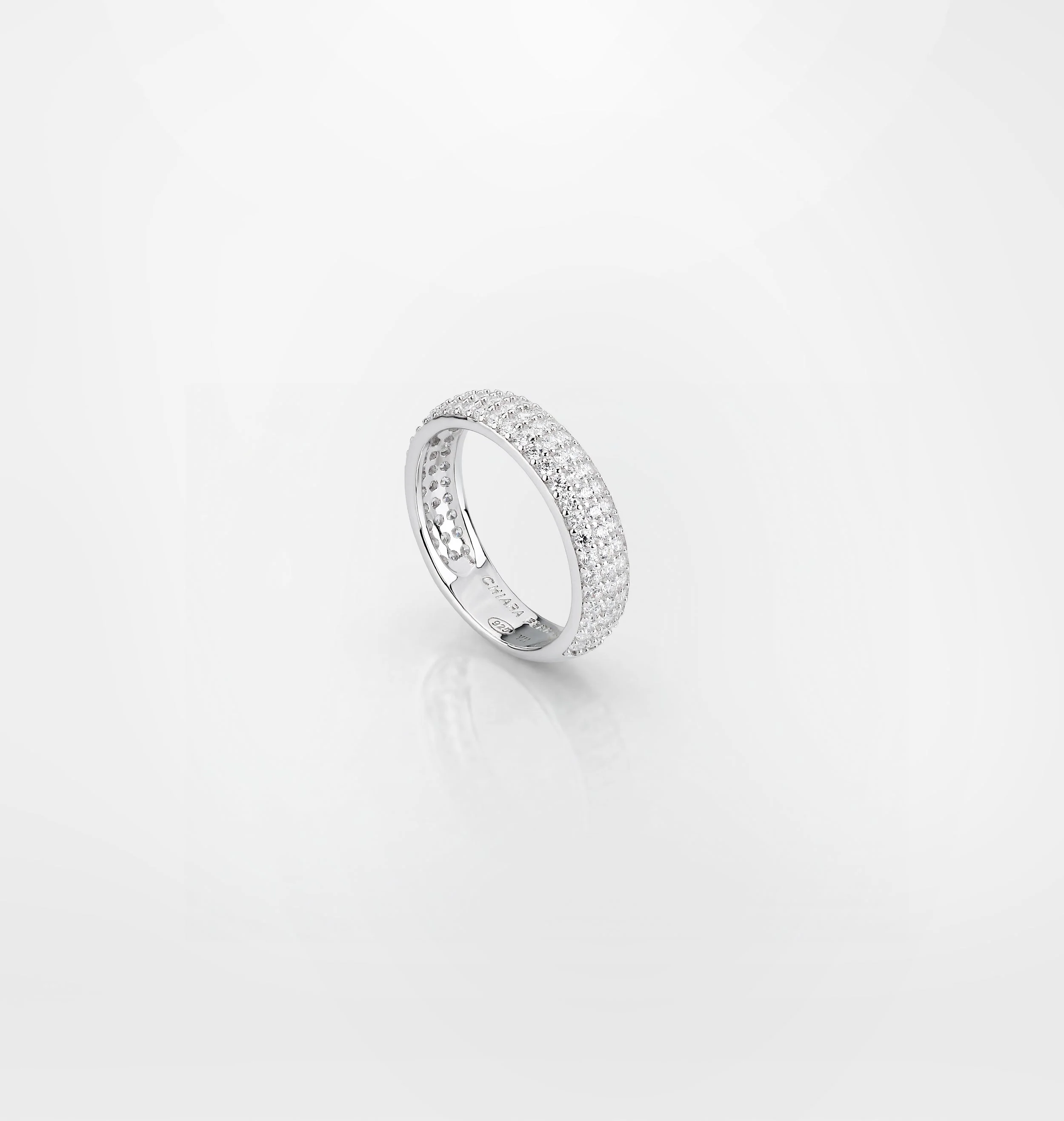 BAND PAVÈ RING SILVER 925