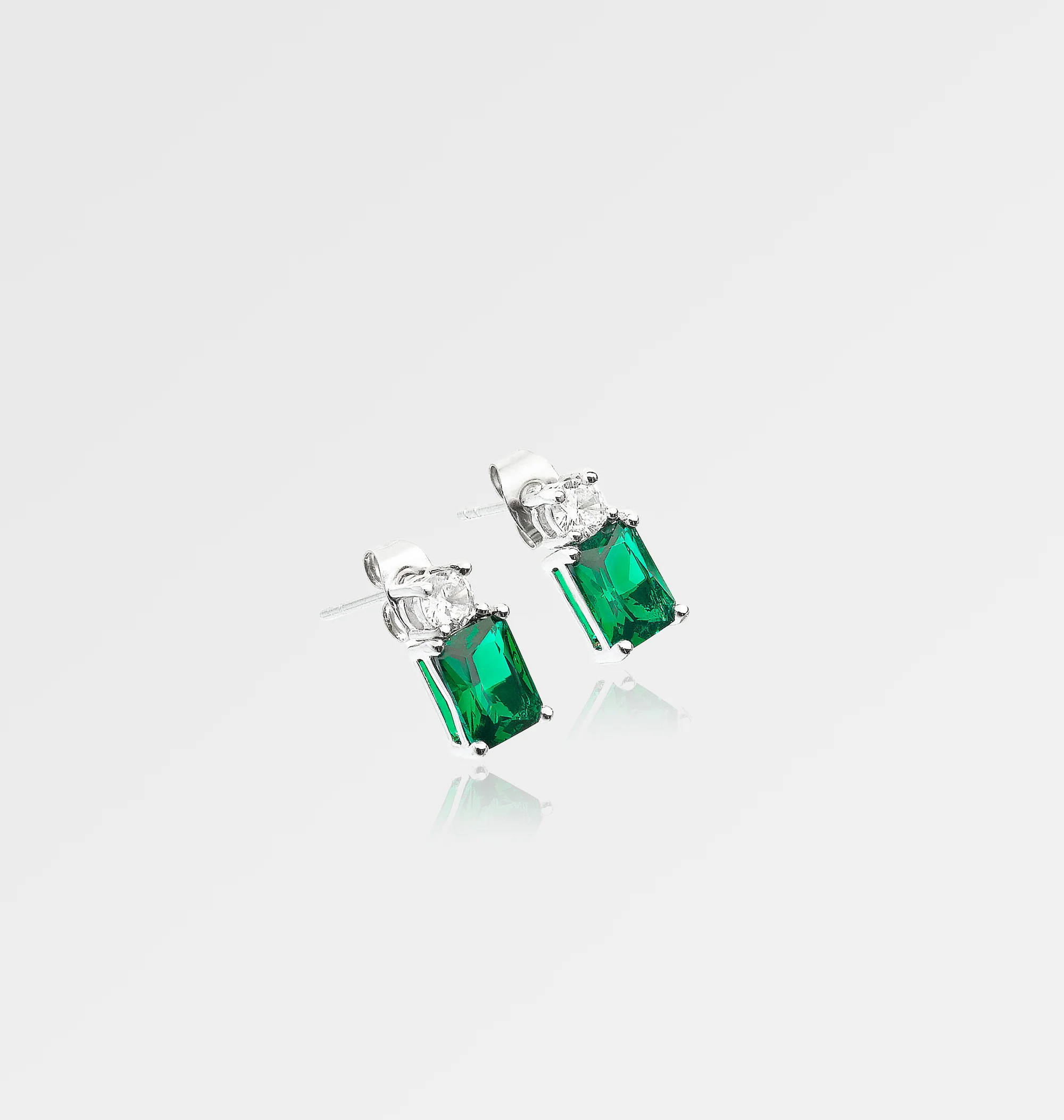 EMERALD STUD EARRINGS