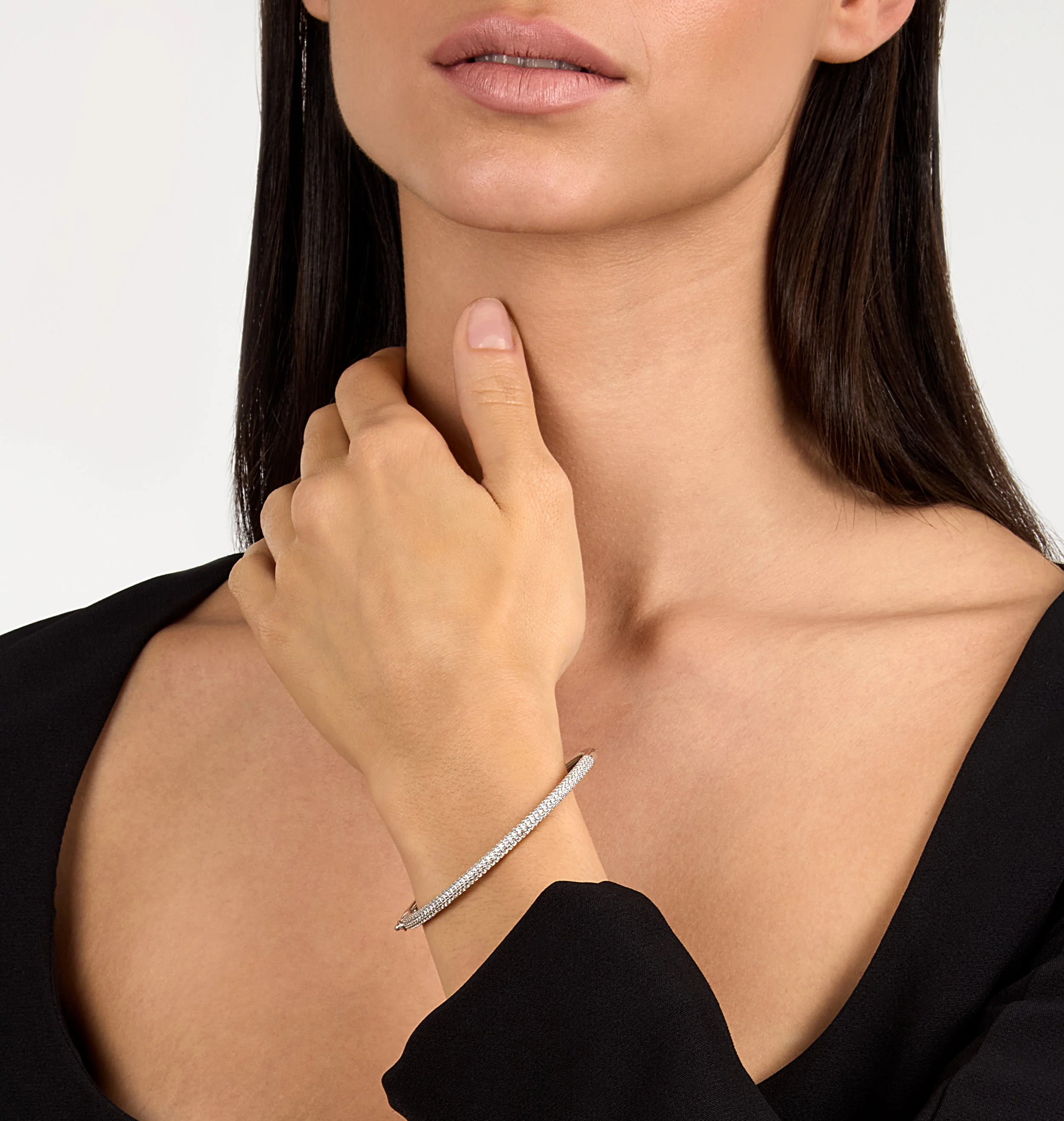 PAVÈ BANGLE SILVER 925 - Image 2